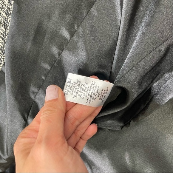 Milly Studded Leather-Trim‎ Tweed Jacket - Picture 9 of 10